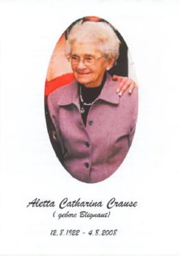 CRAUSE-Aletta-Catharina-nee-Blignaut-1922-2008-F