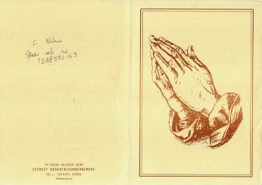 CRONJÈ-Joshua-Francois-Nn-Joepie-1959-1996-M-01 STRANGE Nn