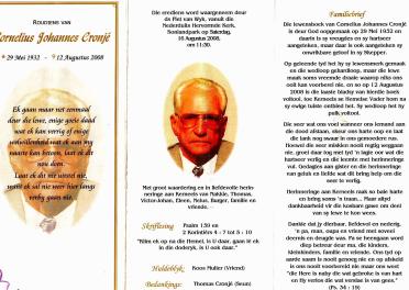 CRONJÉ-Cornelius-Johannes-Nn-Kerneels-1932-2008-M