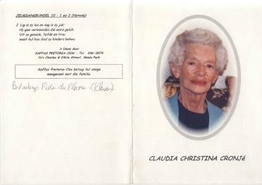 CRONJÉ-Claudia-Christina-1923-2001-F