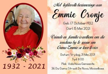 CRONJE-Emmerentia-Catrina-Nn-Emmie-née-Saayman-1932-2021-F