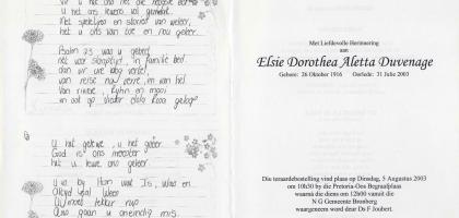 DUVENAGE-Elsie-Dorothea-Aletta-1916-2003-F