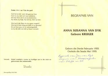 DYK-VAN-Anna-Susanna-nee-Kruger-1905-1995-F