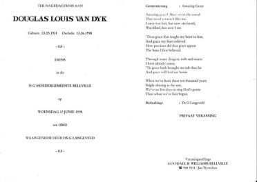 DYK-VAN-Douglas-Louis-1931-1998-M