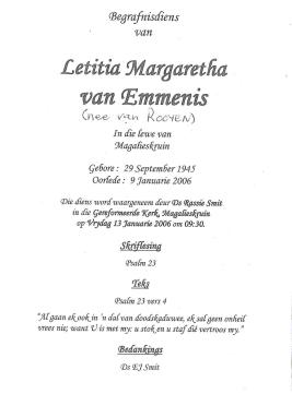 EMMENIS-VAN-Letitia-Margaretha-nee-VanRooyen-1945-2006-F