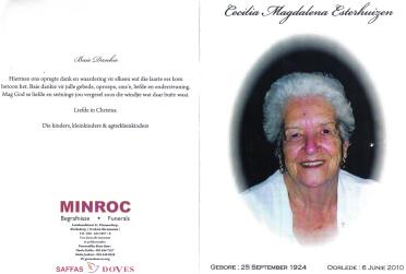 ESTERHUIZEN-Cecilia-Magdalena-Nn-Celia-nee-Lock-1924-2010-F