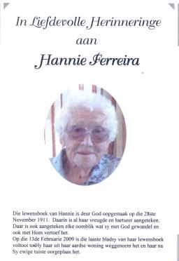 FERREIRA-Johanna-Catharina-Nn-Hannie-1911-2009-F