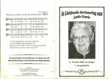 FOURIE-Aletta-Johanna-Elizabeth-Nn-Lettie-nee-LeGrange-1925-2004-F