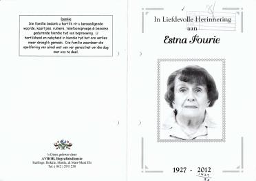 FOURIE-Estna-1927-2012-F