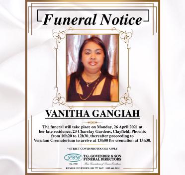 GANGIAH-Surnames-Vanne