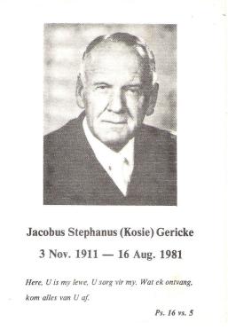 GERICKE-Jacobus-Stephanus-Nn-Kosie-1911-1981-M