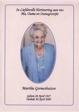 GERMESHUIZEN-Surnames-Vanne