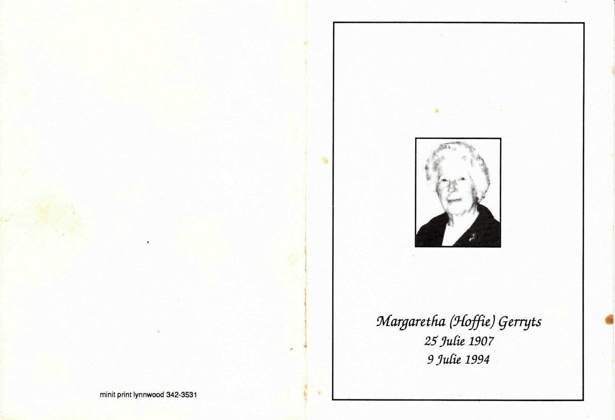 GERRYTS-Margaretha-Johanna-Wendel-Nn-Margaretha.Hoffie-nee-Koornhof-1907-1994-F-100
