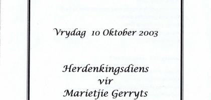 GERRYTS-Surnames-Vanne