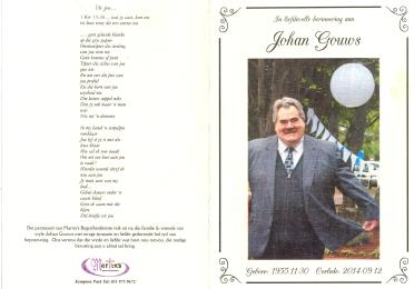 GOUWS-Johan-Cornelius-Nn-Johan-1955-2014-M