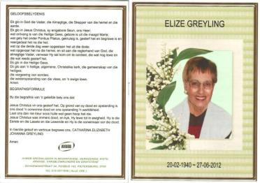 GREYLING-Catharina-Elizabeth-Johanna-Nn-Elize-nee-VanRooyen-1940-2012-F