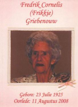 GRIEBENOUW-Surnames-Vanne