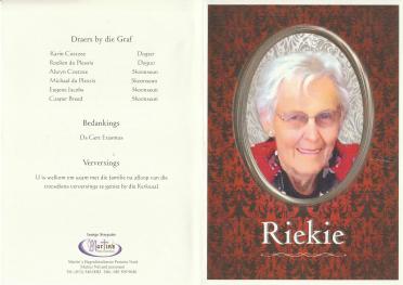 GROBLER-Riekie-1930-2018-F