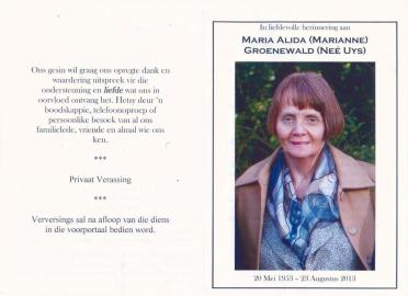 GROENEWALD-Maria-Alida-Nn-Marianne-nee-Uys-1953-2013-F