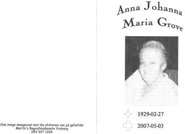 GROVE-Anna-Johanna-Maria-Nn-Anna-1929-2007-F