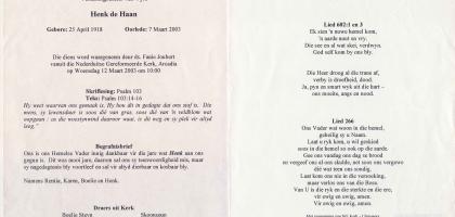 HAAN-DE-Henk-1918-2003-M