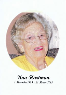 HARTMAN-Una-1925-2015-F