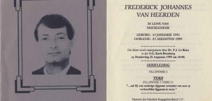 HEERDEN-VAN-Frederick-Johannes-1951-1999-M
