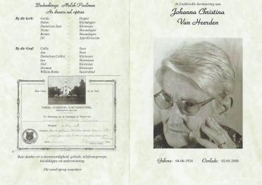 HEERDEN-VAN-Johanna-Christina-nee-Olivier-1924-2008-F