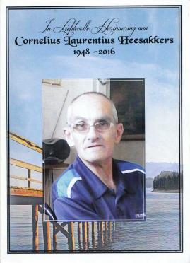HEESAKKERS-Cornelius-Laurentius-Nn-Neels-1948-2016-M