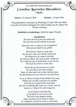 HEESAKKERS-Cornelius-Laurentius-Nn-Neels-1948-2016-M_2