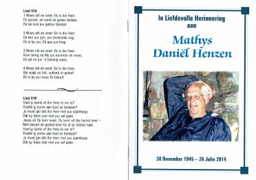 HENZEN-Mathys-Daniël-Nn-Thys-1945-2014-M