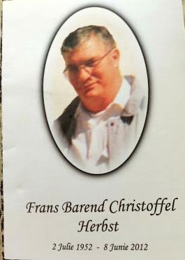 HERBST-Frans-Barend-Christoffel-Nn-OupaPoeksie-1952-2012-M