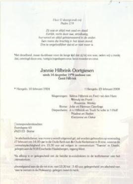 HILLBRINK-Jannie-nee-Oortgiesen-1924-2006-F