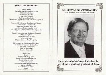 HOLTZHAUSEN-Septimus-1922-2001-Ds-M