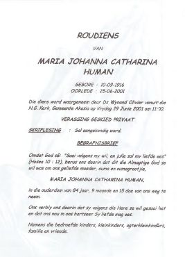 HUMAN-Maria-Johanna-Catharina-1916-2001-F_1