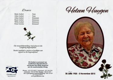 HUYGEN-Magdalena-Alberta-Nn-Heleen-née-DeBeer-X-Joubert-1925-2015-F