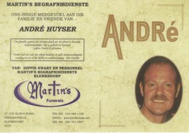 HUYSER-Andre-1961-2008-M