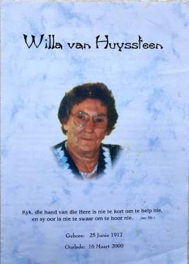 HUYSSTEEN-VAN-Hendrina-Wilhelmina-Catharina-Nn-Willa-nee-Maré-1917-2000-F_3