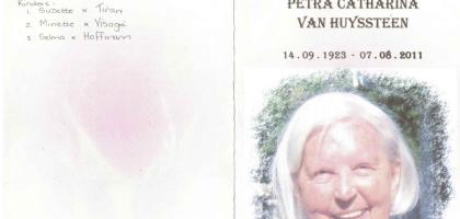 HUYSSTEEN-VAN-Petra-Catharina-nee-Feenstra-1923-2011-F