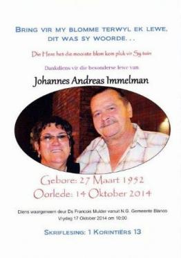 IMMELMAN-Johannes-Andreas-1952-2014-M