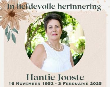 JOOSTE-Hantie-1952-2025-F