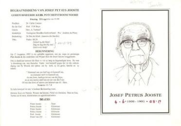 JOOSTE-Josef-Petrus-1900-1995-M