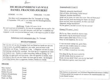 JOUBERT-Daniel-Francois-Nn-Daan-1961-1999-M