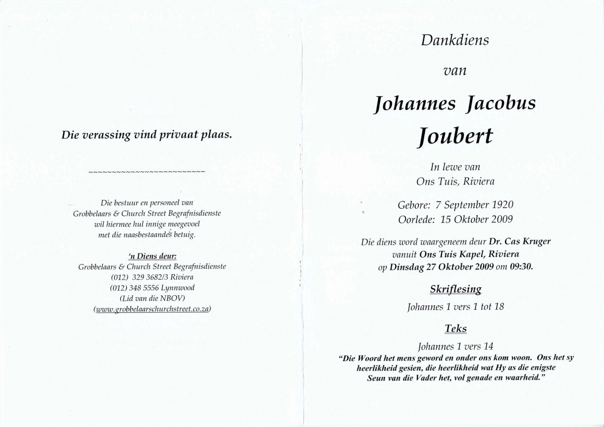 JOUBERT-Johannes-Jacobus-1920-2009-M-02