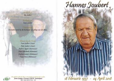 JOUBERT-Johannes-Stephanus-1937-2018-M