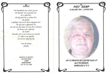 KEMP-Henry-Petrus-1940-2006-M