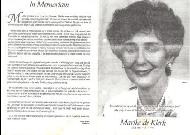 KLERK-DE-Marike-1937-2001-F