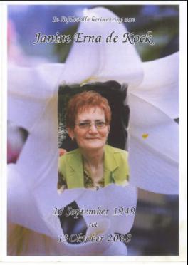 KOCK-DE-Janine-Erna-1949-2008-F