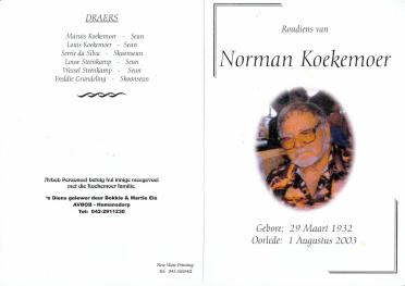 KOEKEMOER-Norman-1932-2003-M