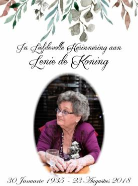 KONING-DE-Magdalena-Aletta-nee-DuPreez-Nn-Lenie-1935-2018-F-05